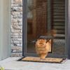Cat Door Flap Free Entry and Exit Locking Cover Screen Door Mounted Clear Flap Get-in-anytime Upgraded Door