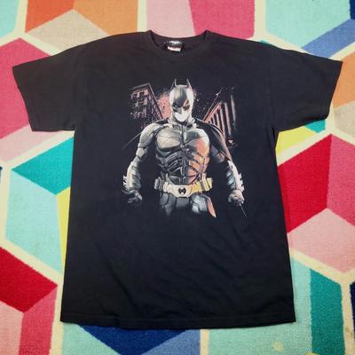 The Dark Knight Rises Batman Graphic Print Black T-Shirt M