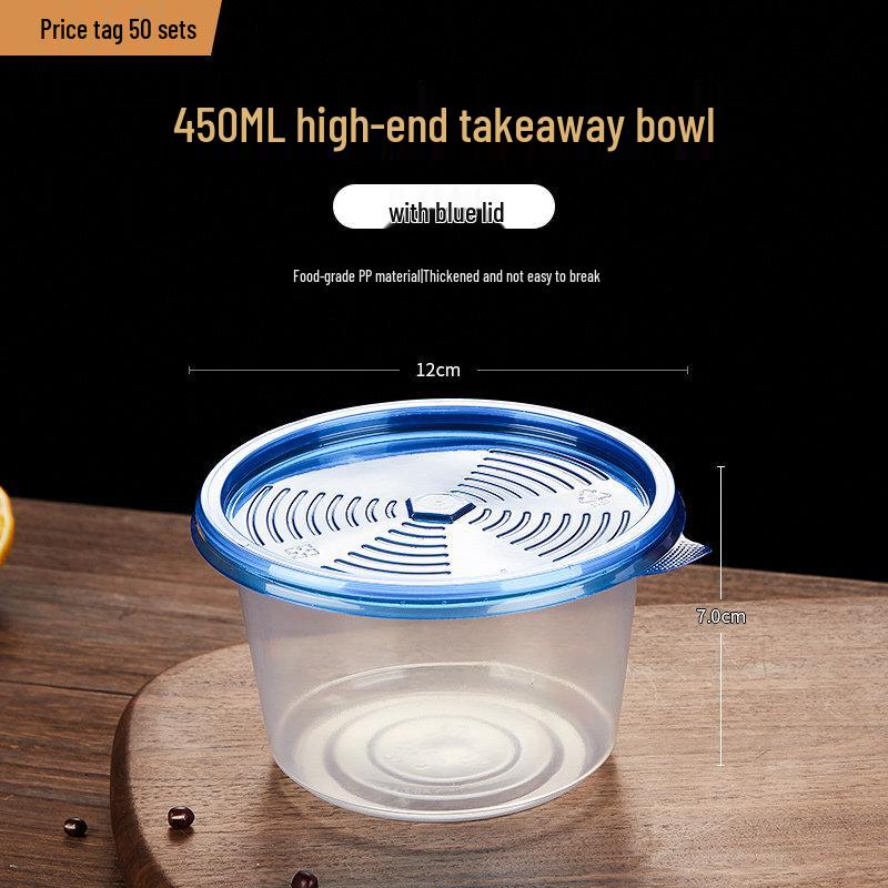 Disposable Round Plastic Takeaway Bowls