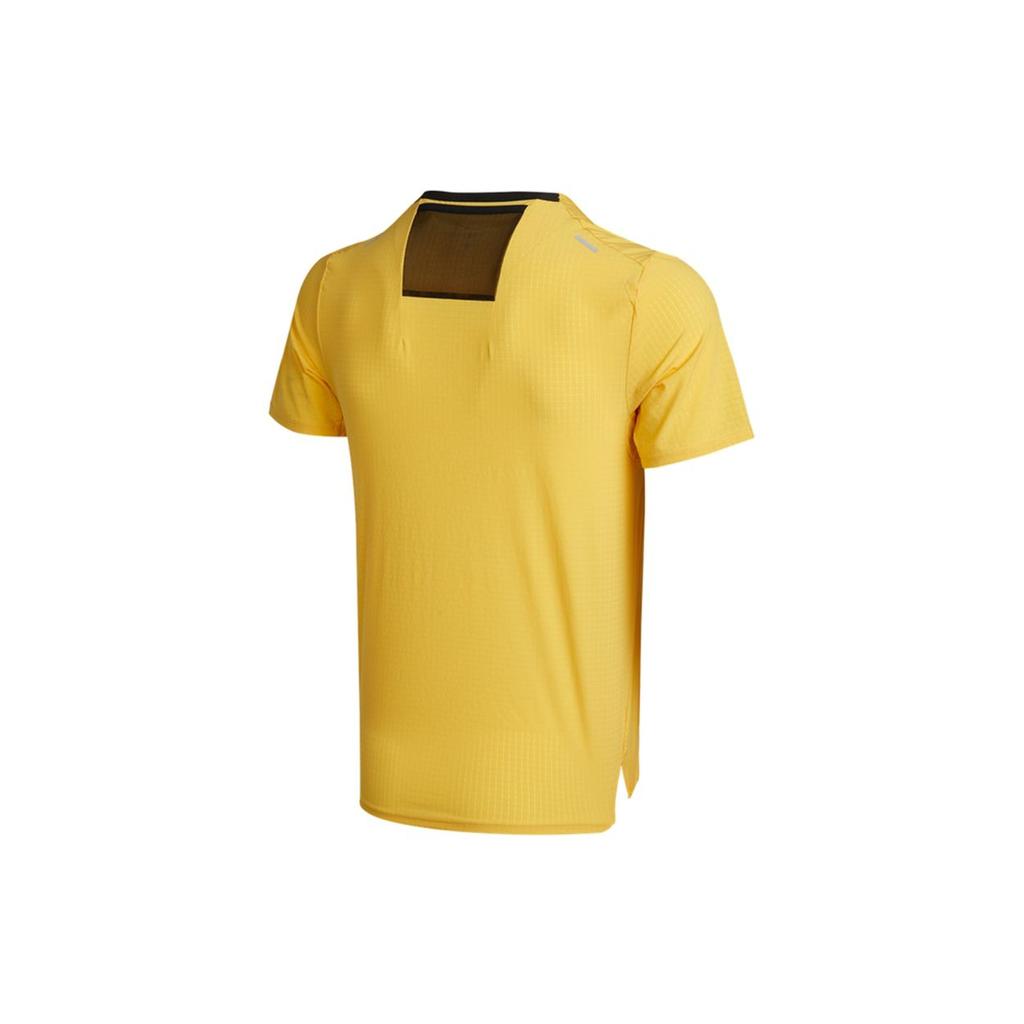 Nike Mesh Panel Loose-Fit Sports Short Sleeve T-Shirt Men Tops Yellow CZ9051-761