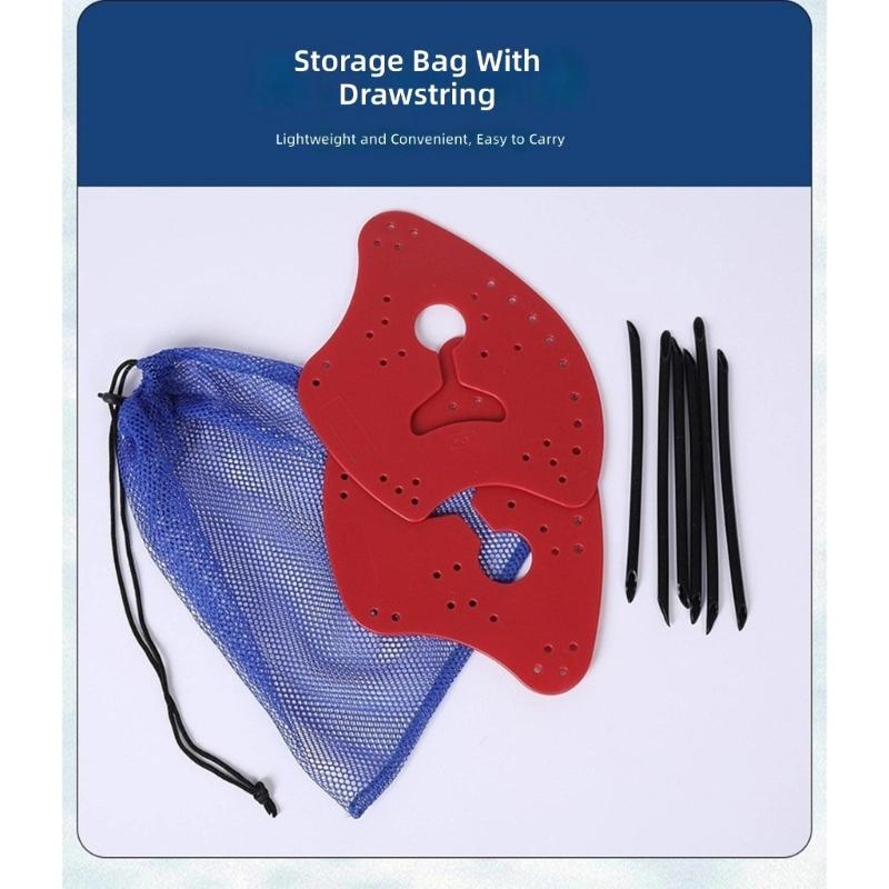 Swimming Training Paddles for Children and Adults with Comfortable Adjustable and Hydrophobic Structure to  Performances