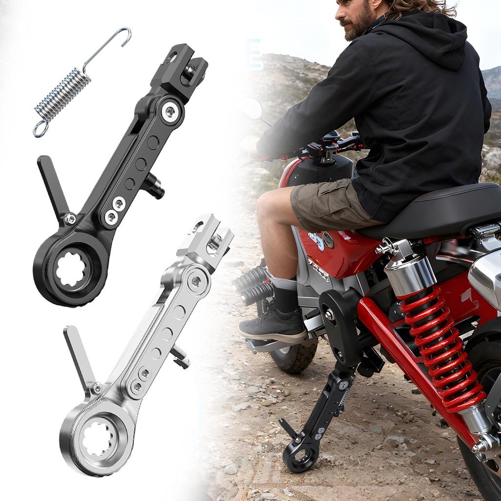 Motorcycle Kickstand Alloy Motorbik Foot Side Support Adjustable Parking Kickstand for Electric Motorbik General Parking Bracket