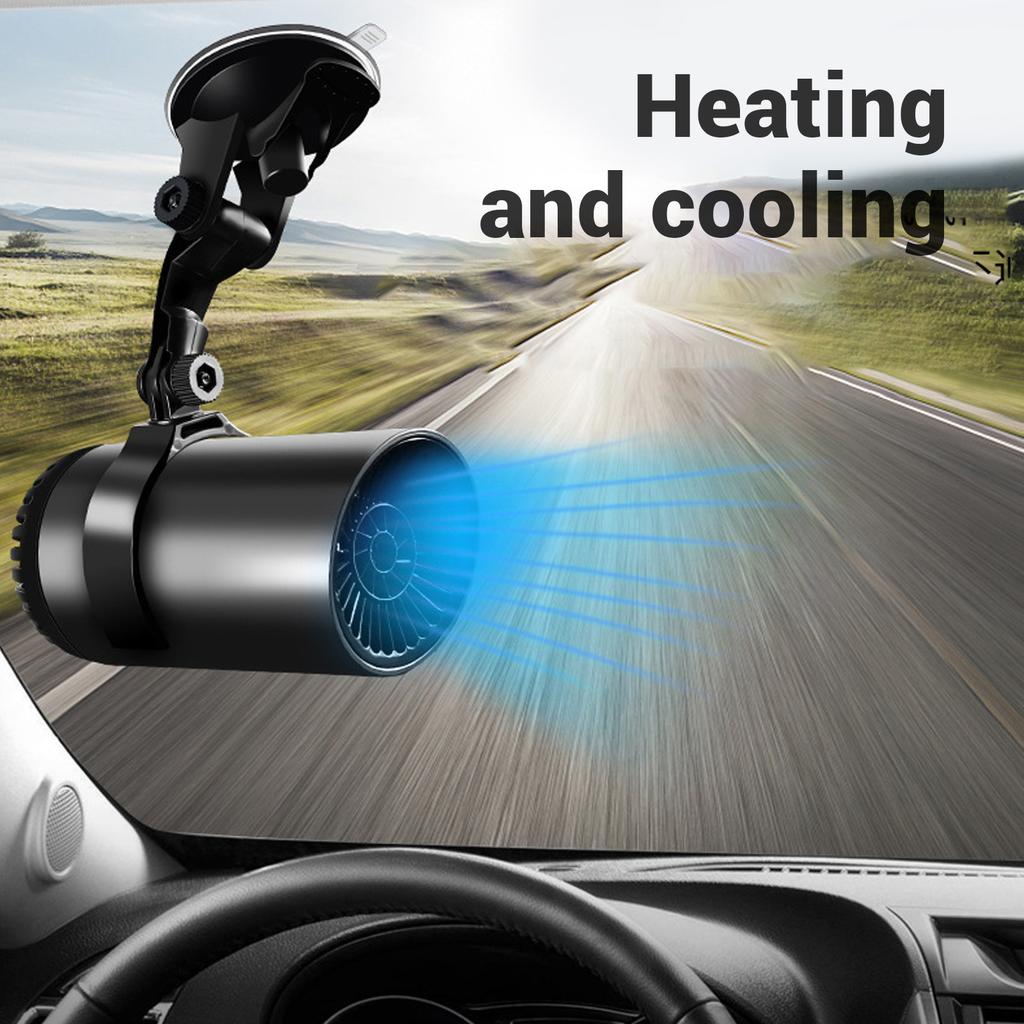 24V 150W Car Heater Fan Fast Heating Portable Rotatable Defogger Defroster Vehicle Windscreen Demister Fan for Automobile