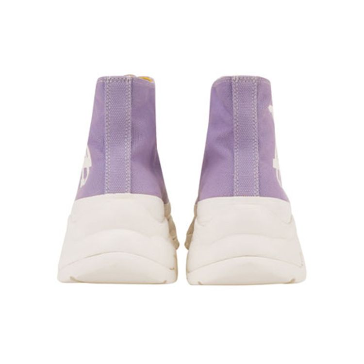 MLB Chunky High Fashion Korean Style Canvas Shoes Unisex Sneakers Purple 32SHU1111-07V