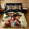 Set Copripiumino Trapuntato Ayrton Senna Federe Decorazione Casa Regalo di Compleanno (1 * copripiumino + 2 * federa, senza nucleo)