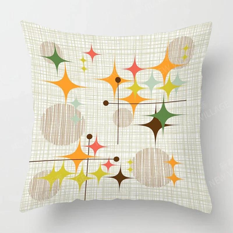 Nordic Fall Home Decor Autumn Throw Pillow Case Sofa Cushion Cover Modern 45x45cm 45*45 50x50 60x60cm 40*40 40x40 Geometry 60*60