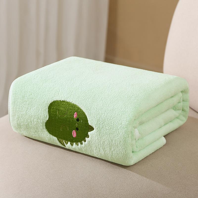

Bath Towel Soft and Absorbent Bath Towel Quick-drying Bath Towel Bathroom Accessories 35*75cm зелёный