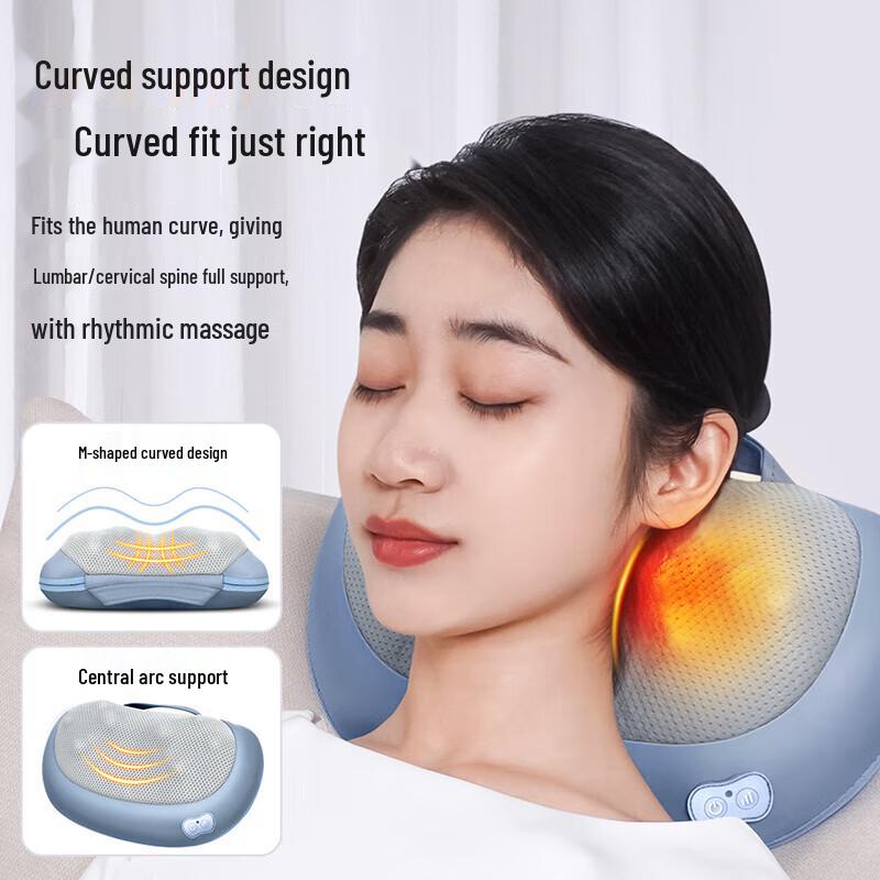 MiNGZHEN Neck & Lumbar Kneading Massage Pillow