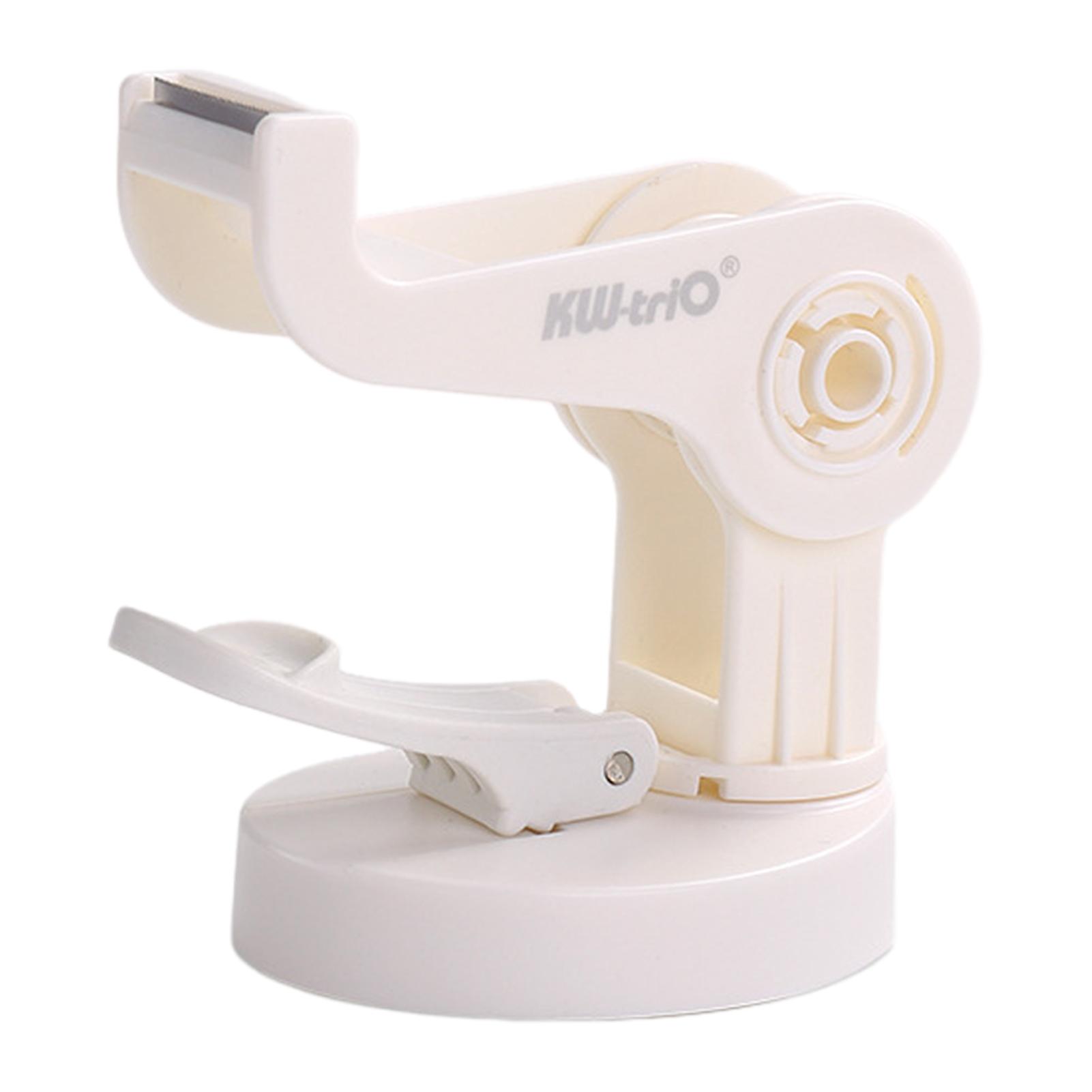 

Креативный настольный диспенсер для скотча с присоской, портативный нескользящий держатель для скотча, регулируемый резак для скотча для домашнего использования в школе светло-желтого