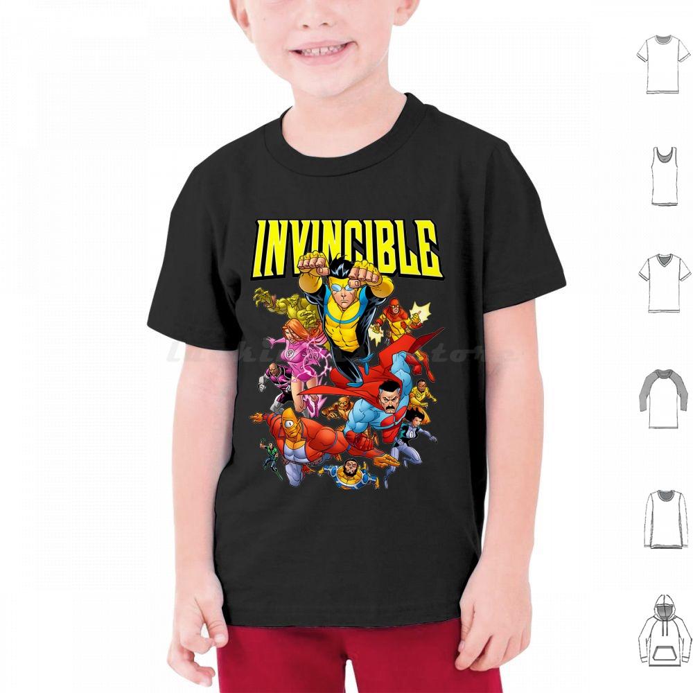 Invincible Invincible Cartoon T Shirt Cotton Men Women DIY Print Invincible Comics Anime Manga Invincible Comic Superhero Omni