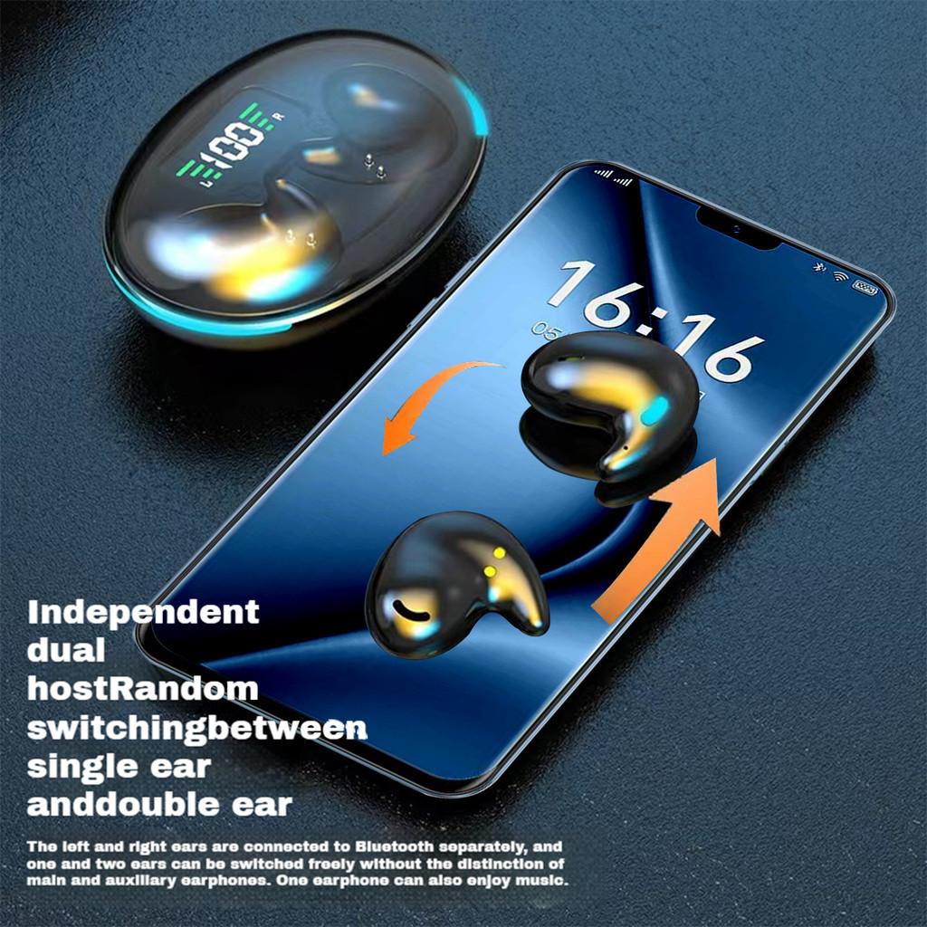 VAORLO Mini In-Ear Earbuds Sleeping Earphones Painless Wear HiFi Stereo Headset HD Microphone Invisible Headphones For All Smartphones