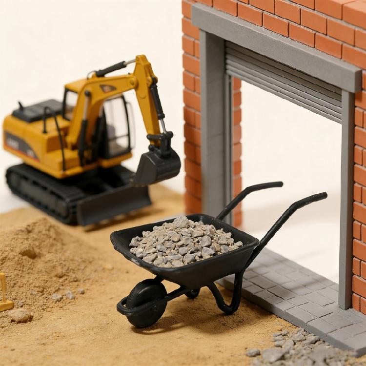 Highly Detailed 1:64 Miniature Construction Team Digging Scene Resin Model Upgrades Great for Collectors & Enthusiasts