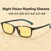 2026 Anti-blue Light Night Vision Reading Glasses Women Men Vintage Ultralight TR90 Presbyopia Anti-UV Far Sight Eyeglasses