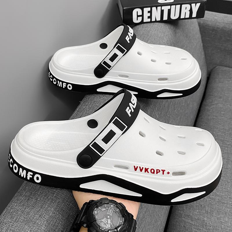 Wear Airy Beach Shoes Couple Men'S And Women'S Summer Outer Baotou Leisure Sports Sandals For Men Everyday Daily Wear