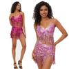 Cross-border Belly Dance Jazz Costume: Nightclub Tassel Uniform, Sequined Skirt