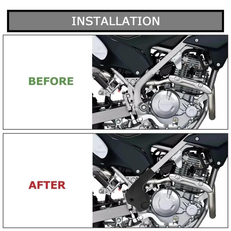 Motorcycle Frame Cover Fairing Side Panel Protection Frame Sliders Cover for Kawasaki KLX 230 KLX230 KLX230S LX230ABS -2025