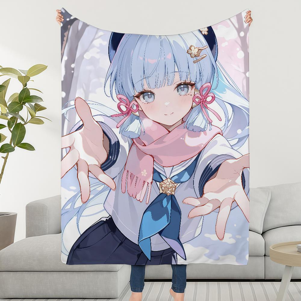 Blanket Throw Genshin Super Cosy White In Plush Promise Living Room A Impact Sofa Couch Childish Birthday Made Gifts