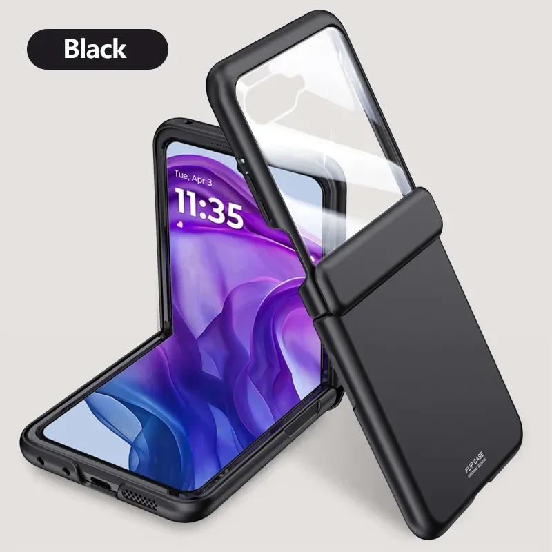 

Luxury Feel Skin Spring Hinge Solid Color Protective Cover for Motorola Razr 50 Ultra Shockproof Phone Cases For Motorola Razr 50