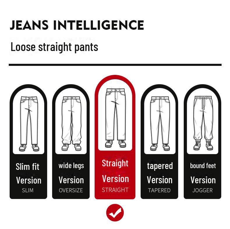 Men's Slim Fit Elastic Wide-Leg Trousers: Youthful Autumn/Winter Casuals