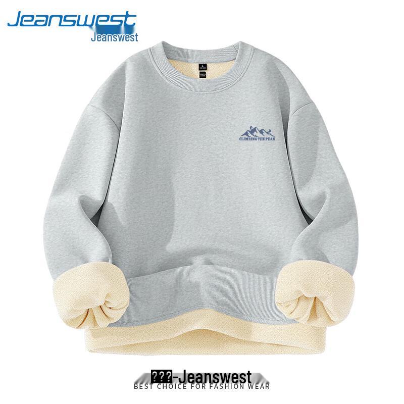 Мужской зимний свитшот с круглым вырезом на флисовой подкладке Jeanswest XL