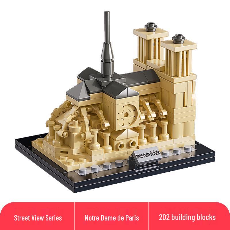 Lele Brothers Compatible Building Blocks: Educational Interlocking House Model for Kids