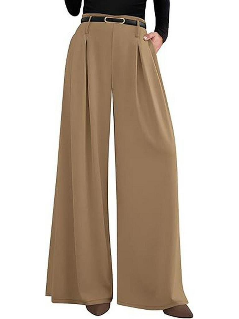 European Casual High-Waisted Wide-Leg Trousers for Women, Slimming and Versatile.