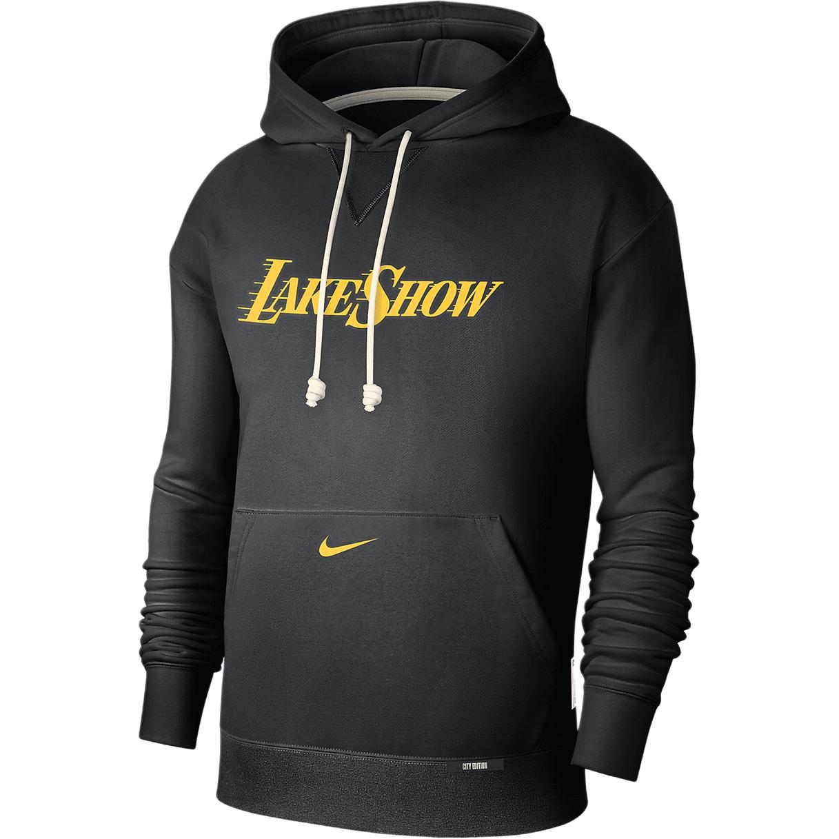 Nike Los Angeles Lakers Men s Dri-Fit Pullover Hoodie Black FZ0487-010 XL