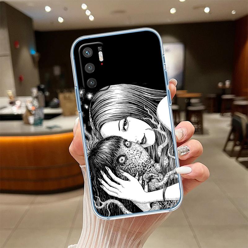 Junji Ito Tomie Transparent Phone Case for Motorola Moto Edge 20 30 40 50 S30 Fusion Ultra Pro Neo Lite + G200 G23