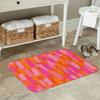 1PC Pink Leopard Pattern Kitchen Rug Non-Slip Door Mats Pop Design Bathroom Rug Bath Mat Carpet for Home Sink Laundry Decor