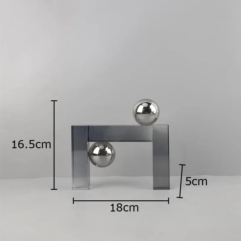 Crystal Geometric Sculpture Ornaments Modern Crafts Desk Decoration Transparent Branch Abstract Artwork Room Aesthetic Decor
