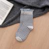 Women's New Autumn Trend Stripe Color Clash Double Rotors Breathable Boneless Tube Stack Socks