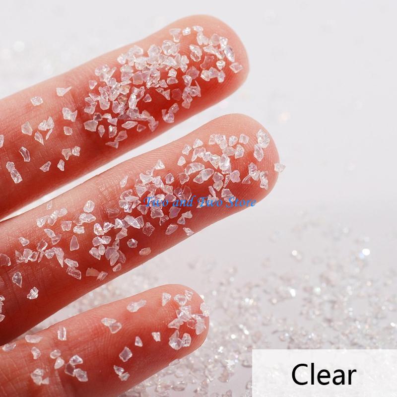 HX6F 50g Decorative Crystals Broken Stones Bulk UV Resin Fillers DIY Mold Art Crafts