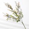Single Plastic Eucalyptus Leaf, Home Living Room Decoration Simulation Green Plant Bonsai Money Leaf