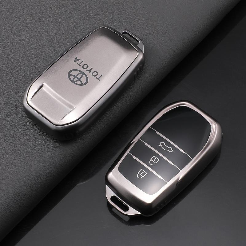 TPU Car Key Case Cover Accessory For Toyota Land Cruiser 200 300 Prado Crown TLK 200 Yaris Cross Hilux Innova Fortuner Camry 55