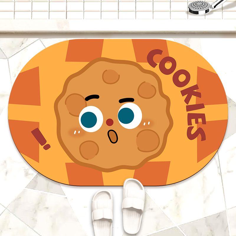 

Cartoon diatom mud absorbent mat bathroom floor mat toilet toilet door floor mat non-slip quick-drying household rug 40X60cm 15.7X23.6in