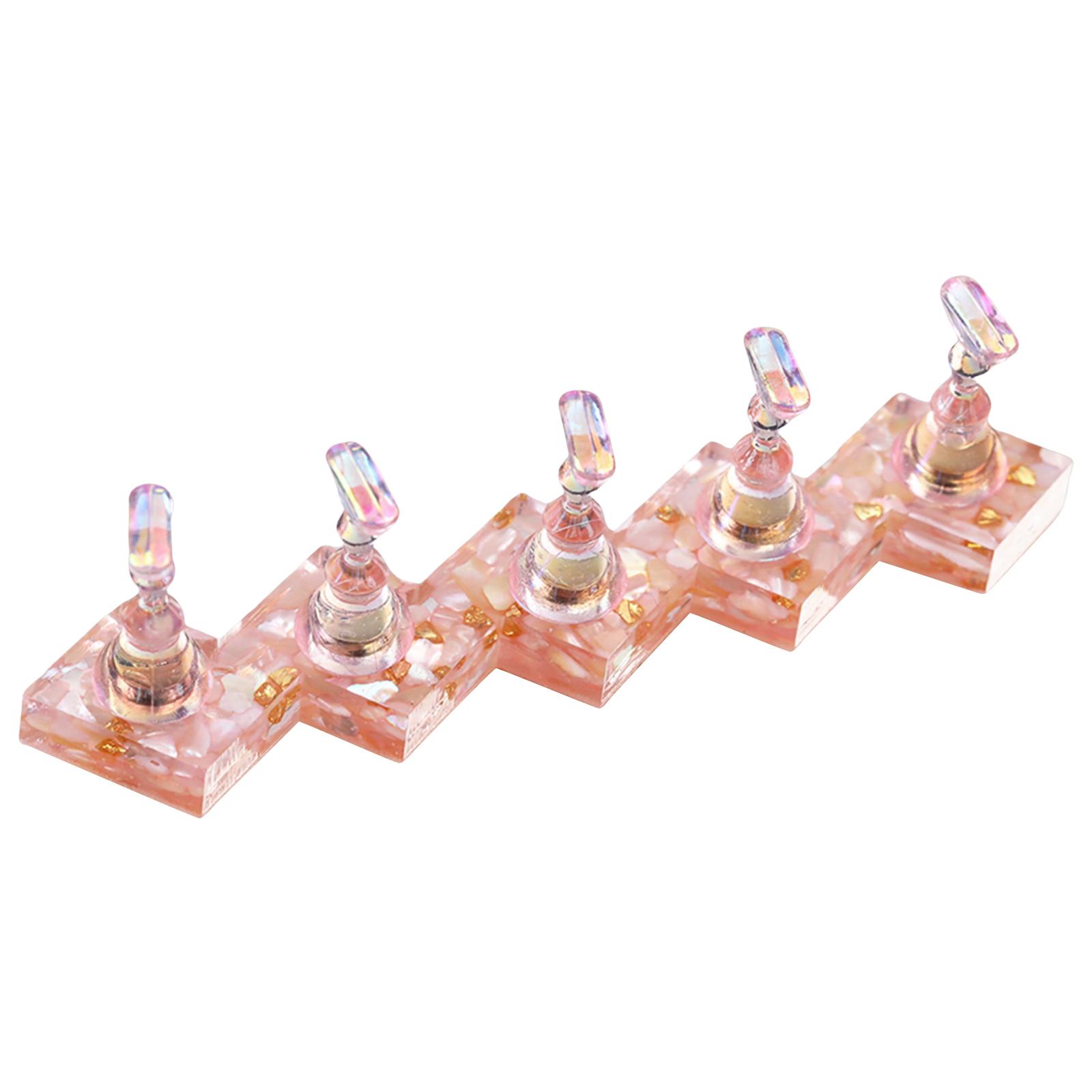

5Pcs Nail Art Display Stand For Salon Professional Use Practical ABS Base And Anti Tip Design For Salon and Home Use 3