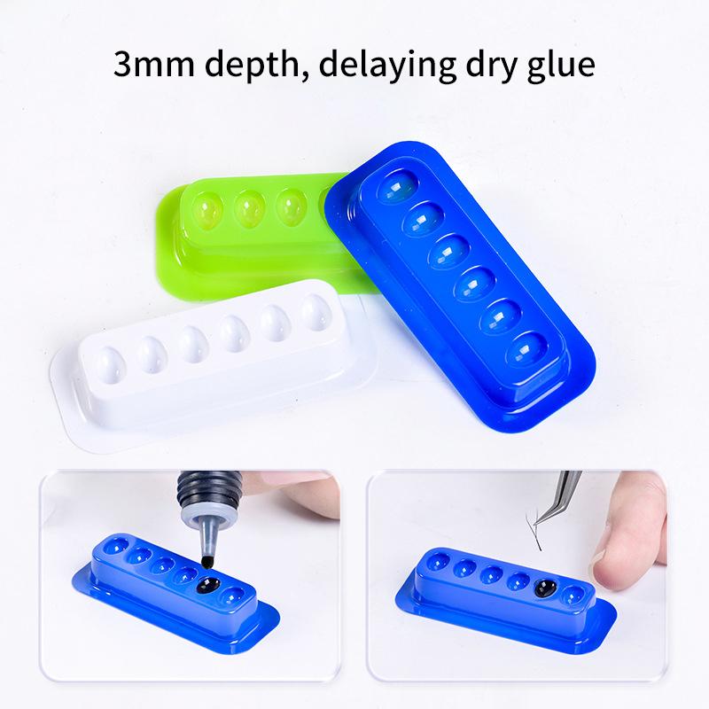 

100Pcs/Bag Disposable Plastic Eyelash Extension Glue Holder Pallet False Eyelashes Glue Holder Eyelash Extension Supplies красный