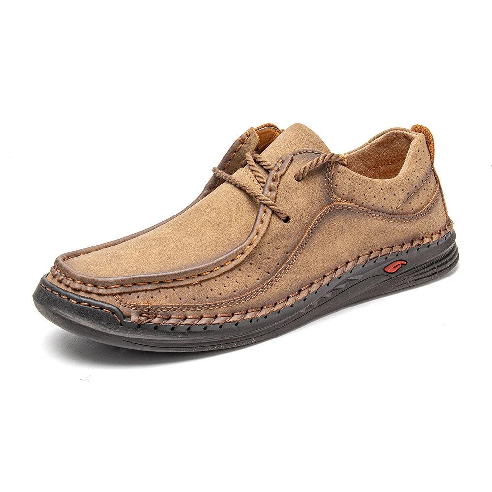 Spring 2022 Men s Large Size Korean Style Leather Loafers - Breathable, Wear-Resistant, Handmade Driving Shoes 46