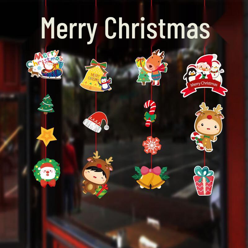 Christmas Cartoon Paper Hanging Decorations