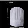 Disposable Non-woven Round Top Chef Hats (30-Pack)