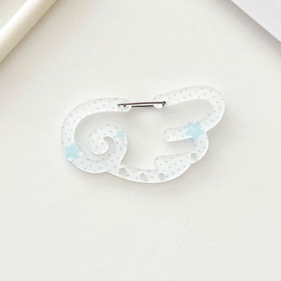Acrylic Keychain Hook Clip Lightweight Pendant Decoration Key Bag Car Charm Key Chain Backpack Accessory