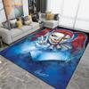 Harley-Quinn Cartoon Area Rug Large,Clown Girl Carpet Rug for Living Room Bedroom Decoration,Kitchen Bathroom Non-slip Floor Mat