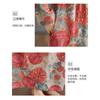 Vintage Printed Loose Lace Long Sleeve Hem Long Dresses