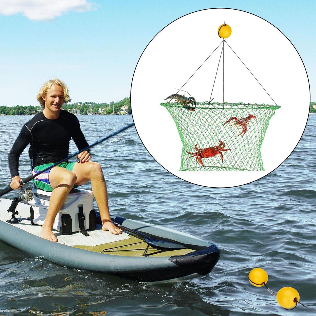 Buoy Float Deep Water Fishing Float High Visibility Marker With Cord And Clip For Kayak Boat Canoe Dock Marine Trail Crabbing