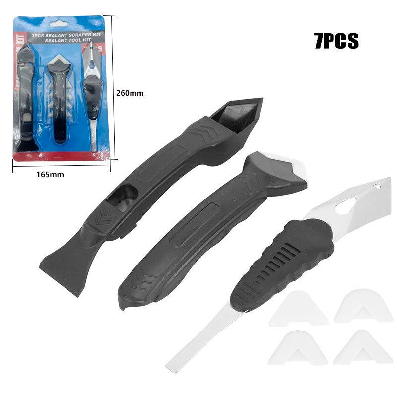 3-in-1 Silicone Caulking Tool: Multifunctional Scraper & Glue Removal Knife