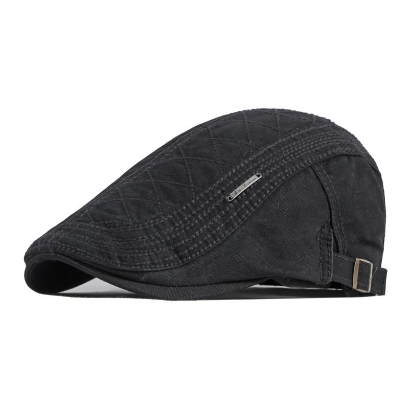Men Flat Cap Newsboy Hat Beret Cabbie Ivy Cap Patchwork Adjustable Gatsby Newsboy Hat