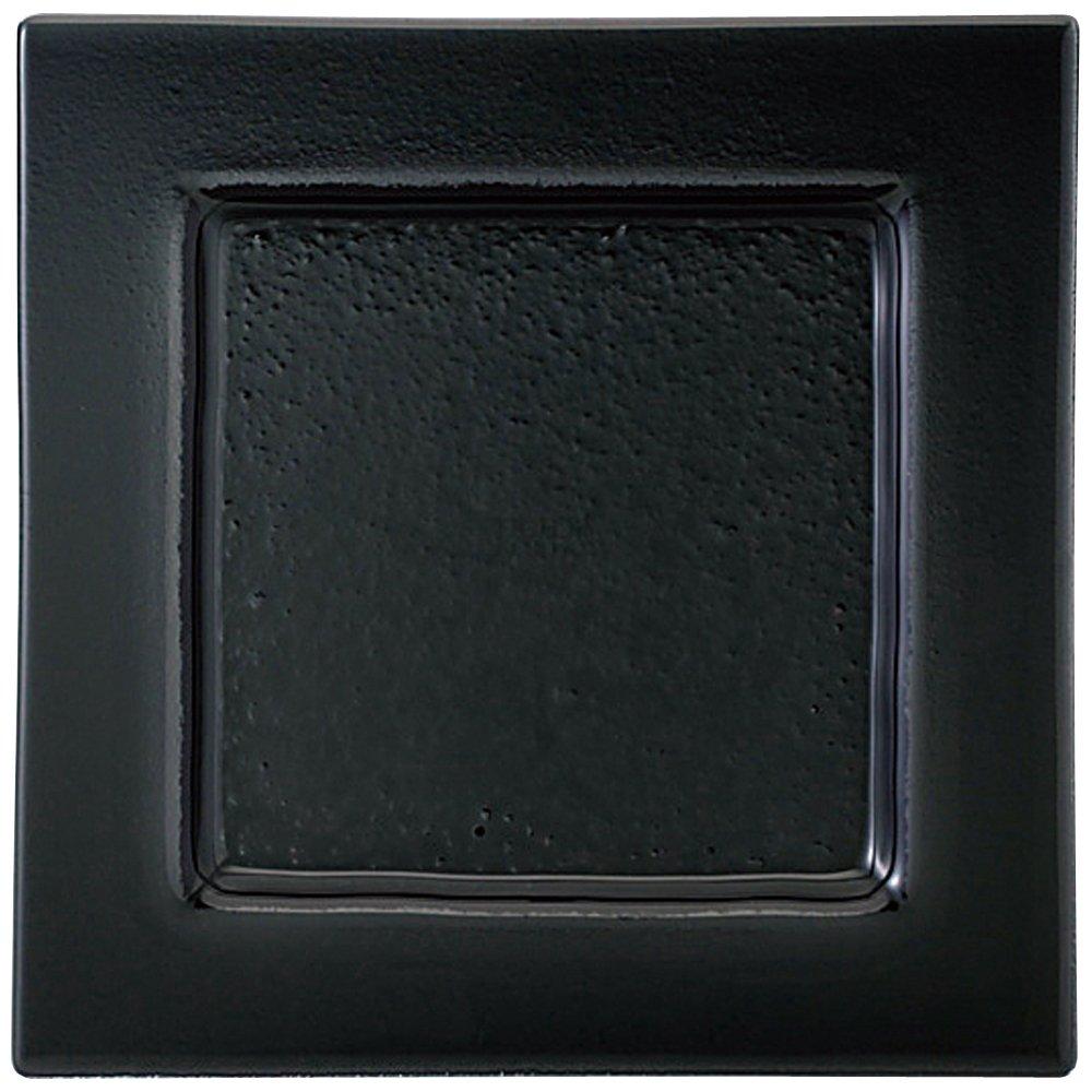 NARUMI Glassworks Vian Black 20cm Square Plate (GW4095-16665)