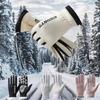 1 Paar Winterhandschuhe für Damen, modisch, bequem, Touchscreen-Design, winddichte Handschuhe für Outdoor-Sport