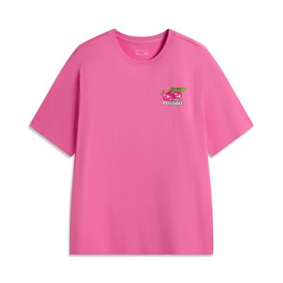 Li Ning Sportlicher Lifestyle Serie Bequemes Lässiges Einfaches Vielseitiges Lockeres Eisseide Schnelltrocknendes Kurzarm T-Shirt Unisex T-Shirts AHSV363-6