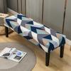 Dining Bench Cover Stretch Upholstered Bench Slipcover Printed Bench Seat Protector Rectangle Bench Covers for Dining Room Bedroom Living Room Kitchen